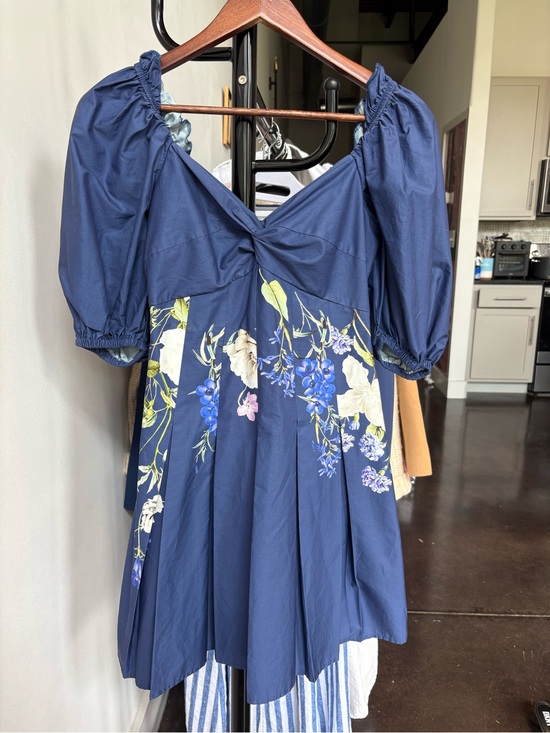 Express Dresses & Skirts - Express Blue Textured Strap Dress